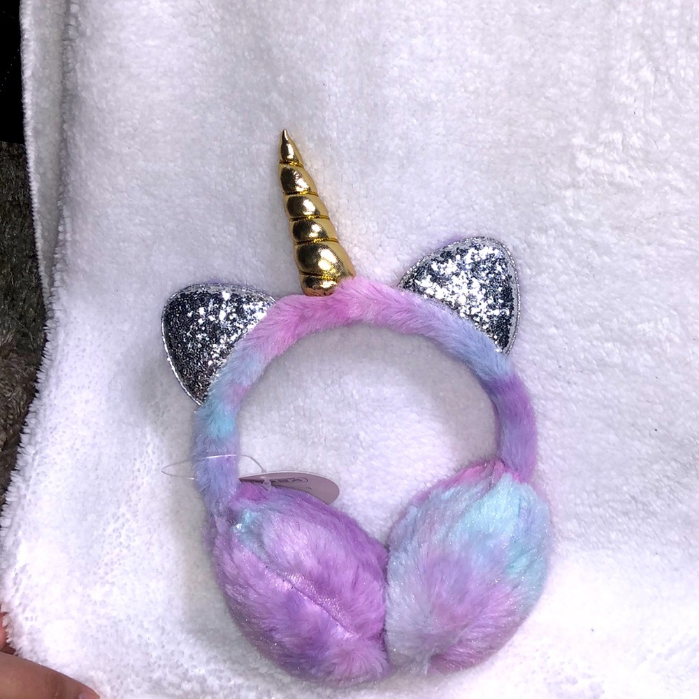 Unicorn earmuffs for girls